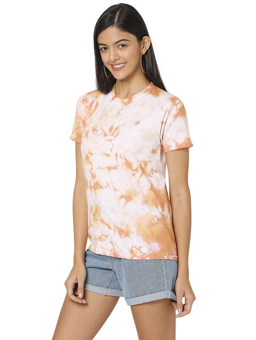 women's all over print crew neck t-shirt - 18442385 - Standard Image - 1
