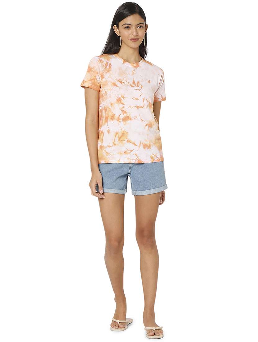 women's all over print crew neck t-shirt - 18442385 - Standard Image - 4