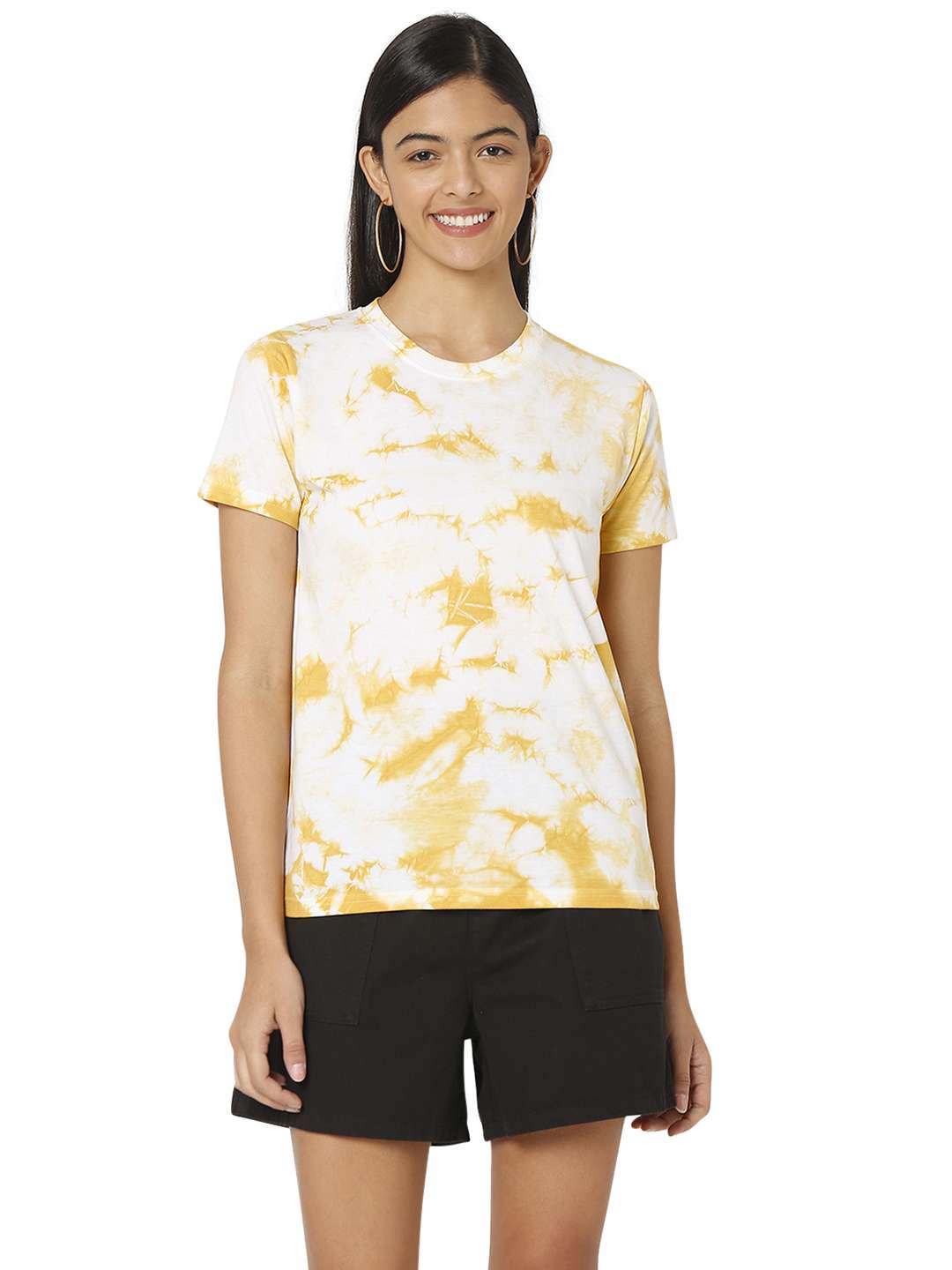 women's all over print crew neck t-shirt