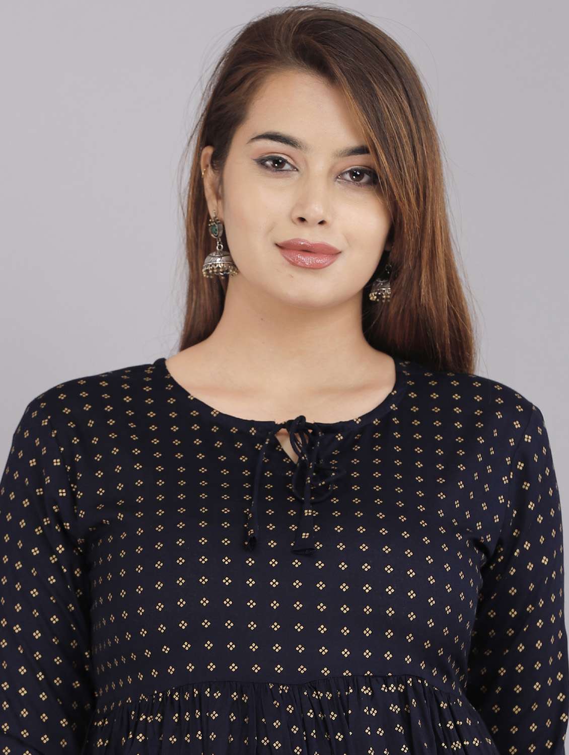 printed flared kurti - 18443797 - Standard Image - 4