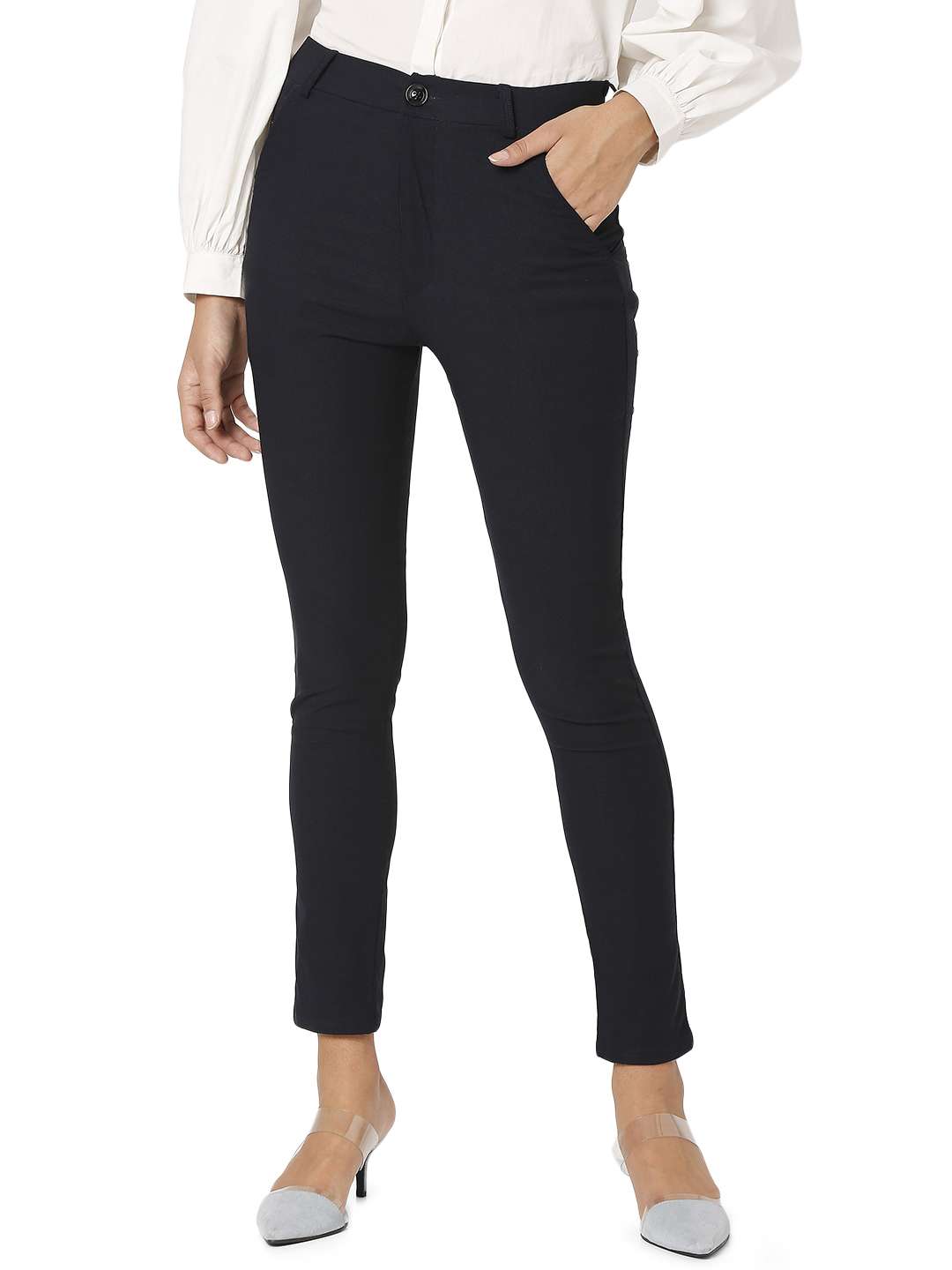 low rise flat front trousers trouser