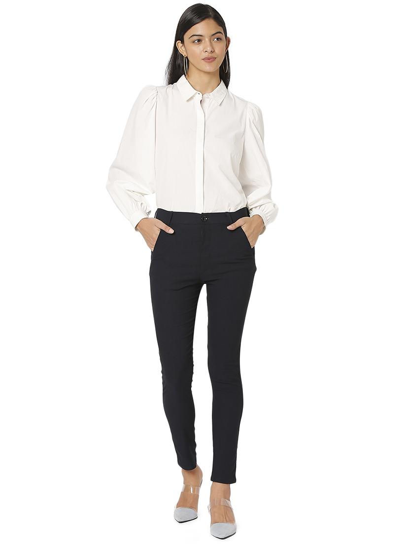 low rise flat front trousers trouser - 18444139 - Standard Image - 4