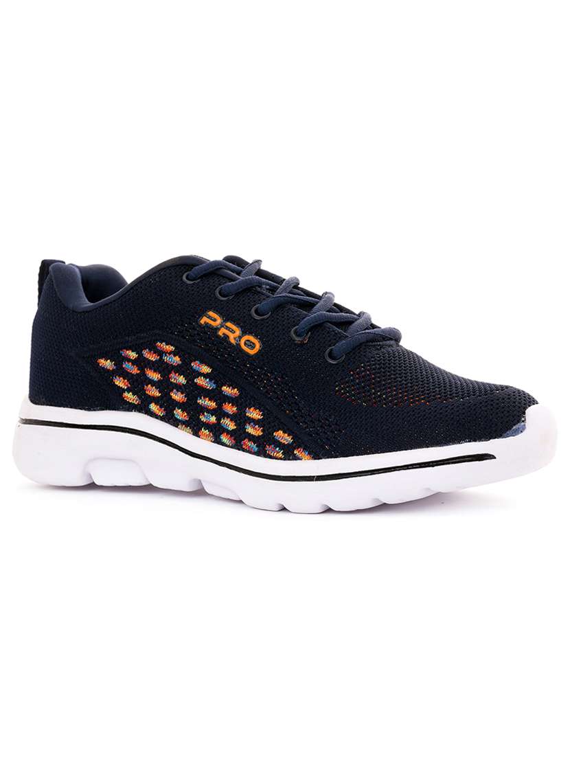 navy running sports shoes for men