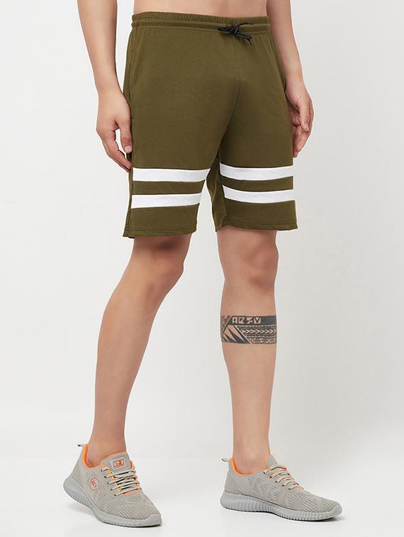 green stripes mid rise short - 18445276 - Standard Image - 1