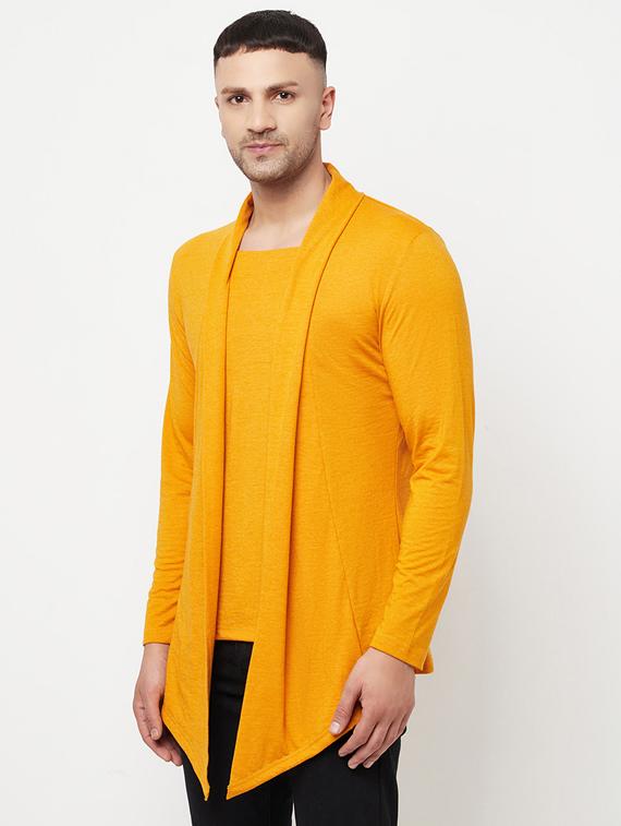 yellow solid cardigan - 18445306 -  Standard Image - 1