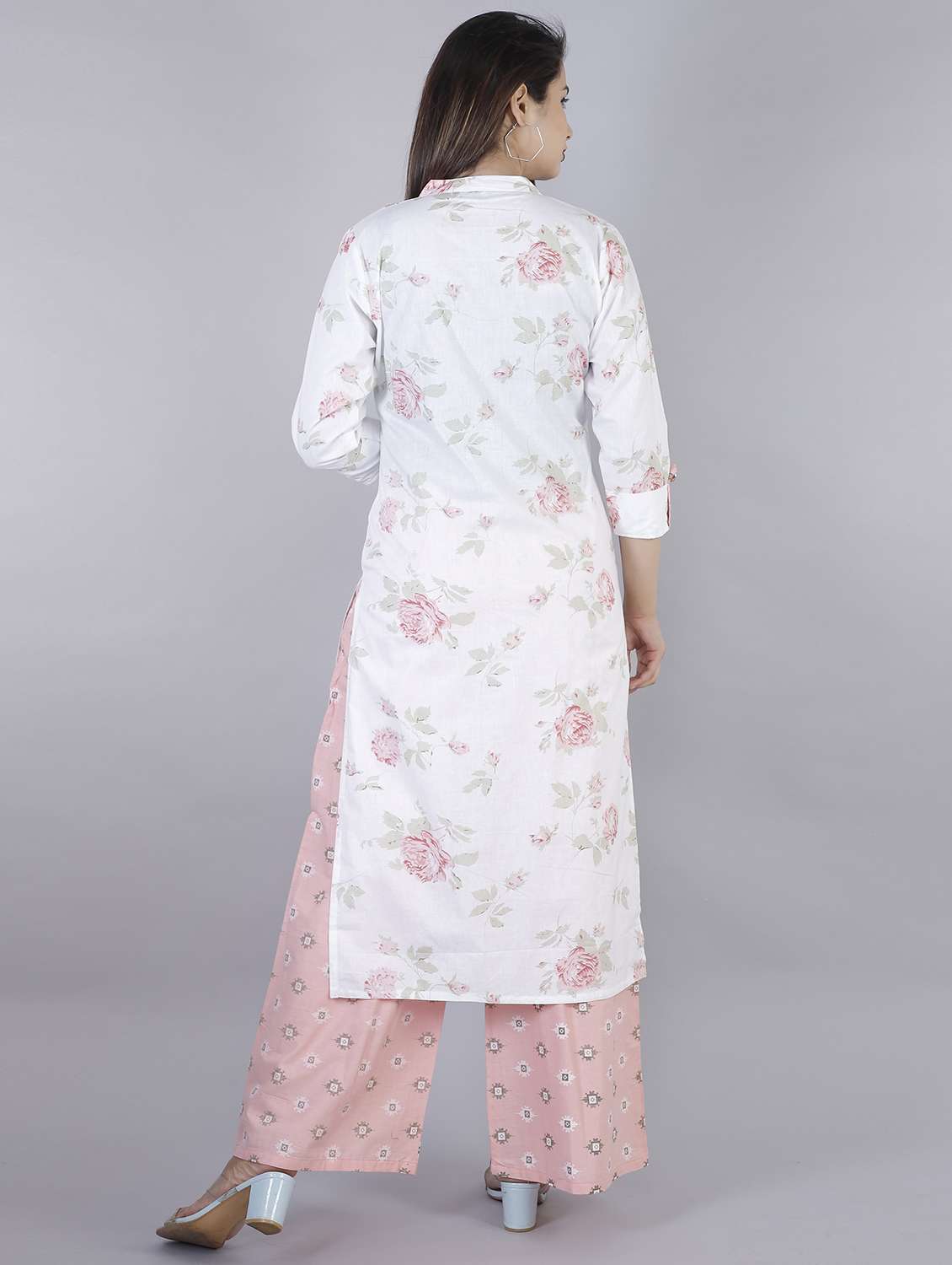 Floral Printed Kurta Palazzo Set