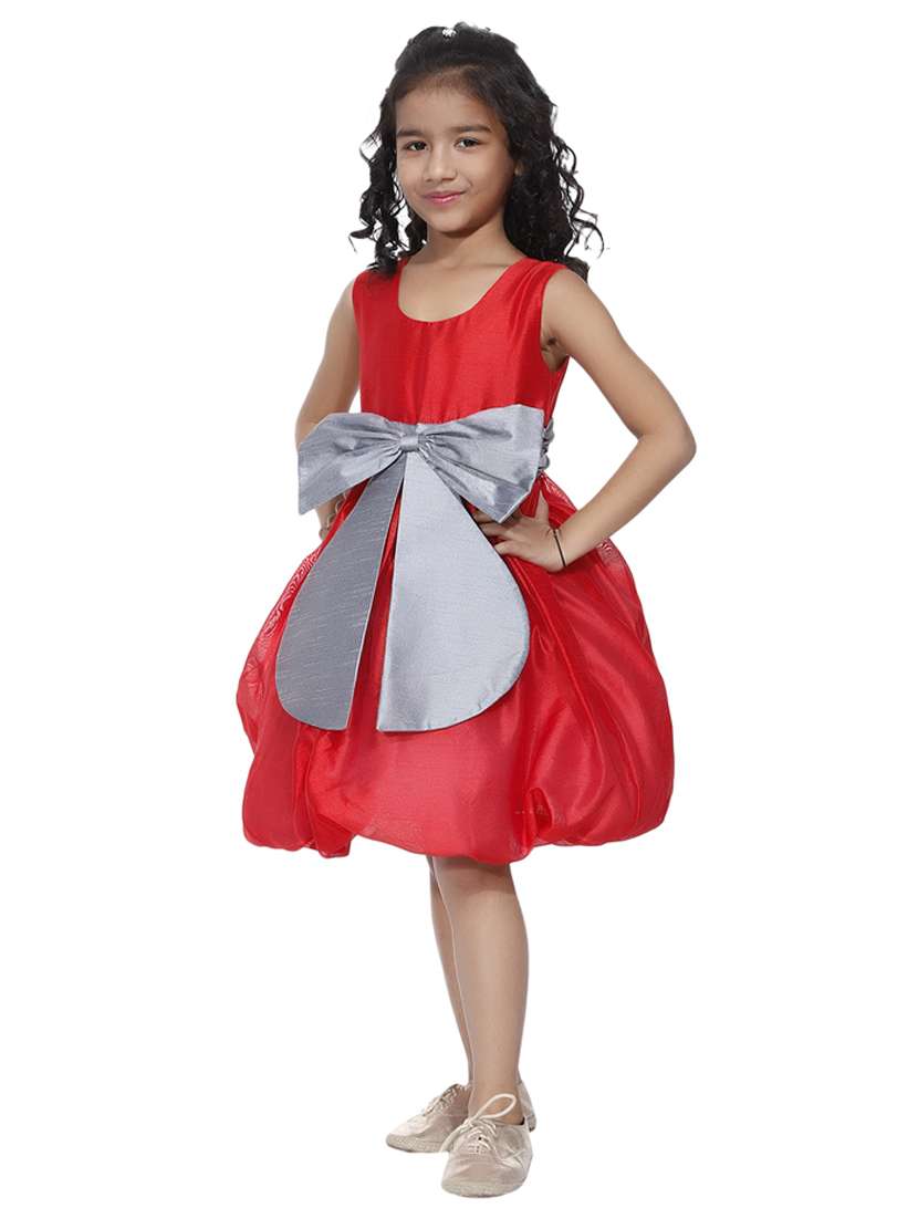 girls scoop neck sleeveless frock - 18445754 - Standard Image - 1