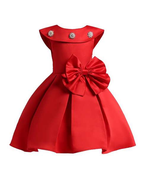 girls round neck sleeveless frock - 18445765 - Standard Image - 0
