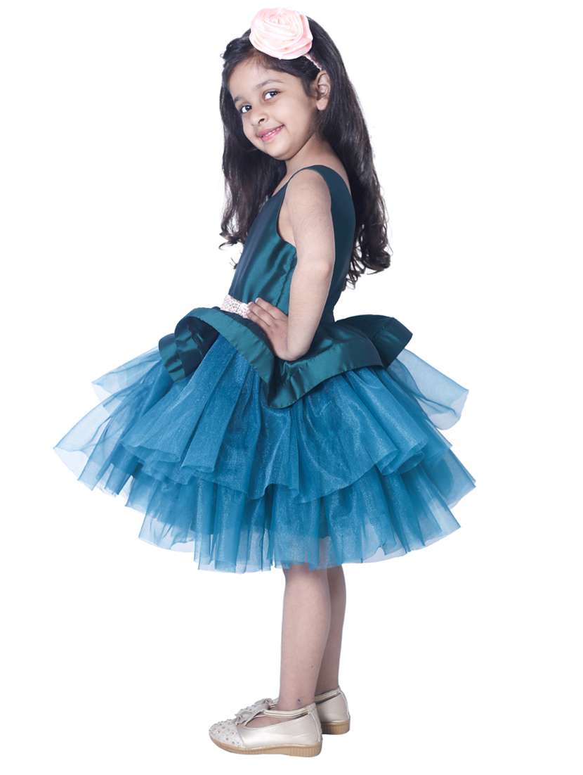 girls round neck sleeveless frock - 18445775 -  Standard Image - 1