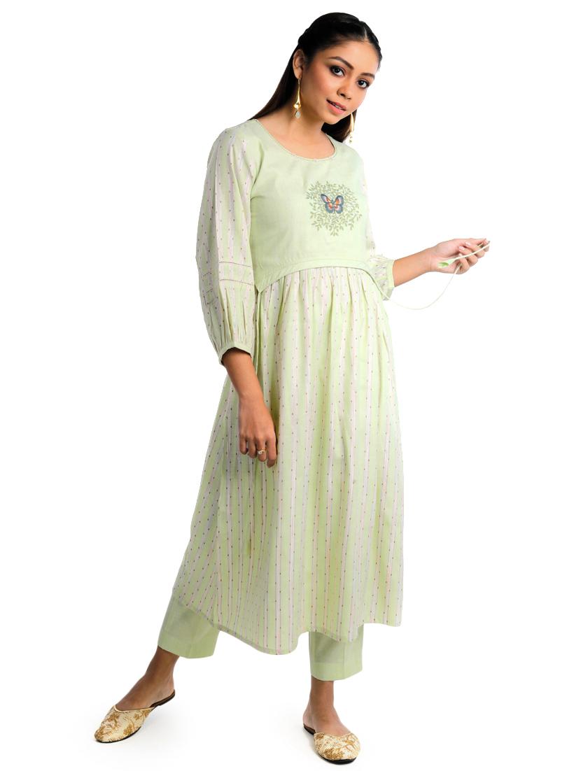 neo mint kurta pant set - 18447449 - Standard Image - 1