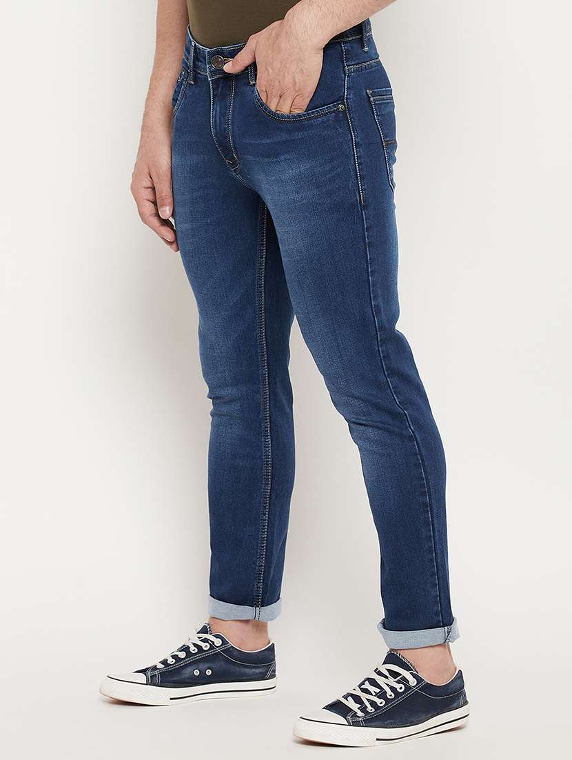 navy-blue light-washed denim jean - 18447476 -  Standard Image - 1