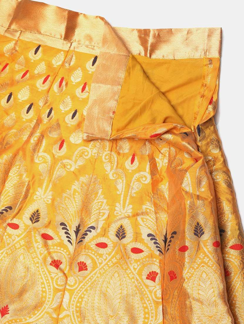 brocade flared lehenga with dupatta - 18447971 -  Standard Image - 4