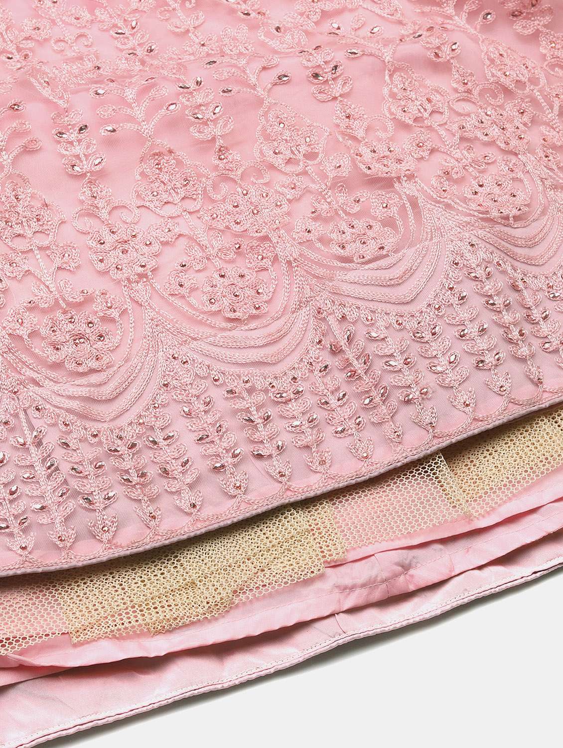 Tonal Embroidered Flared Lehenga