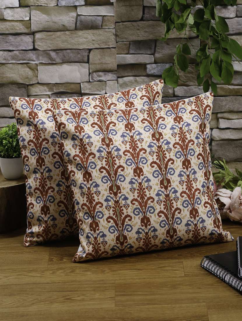 alina decor set of 2 digital printed cushion covers 16 x 16 inch