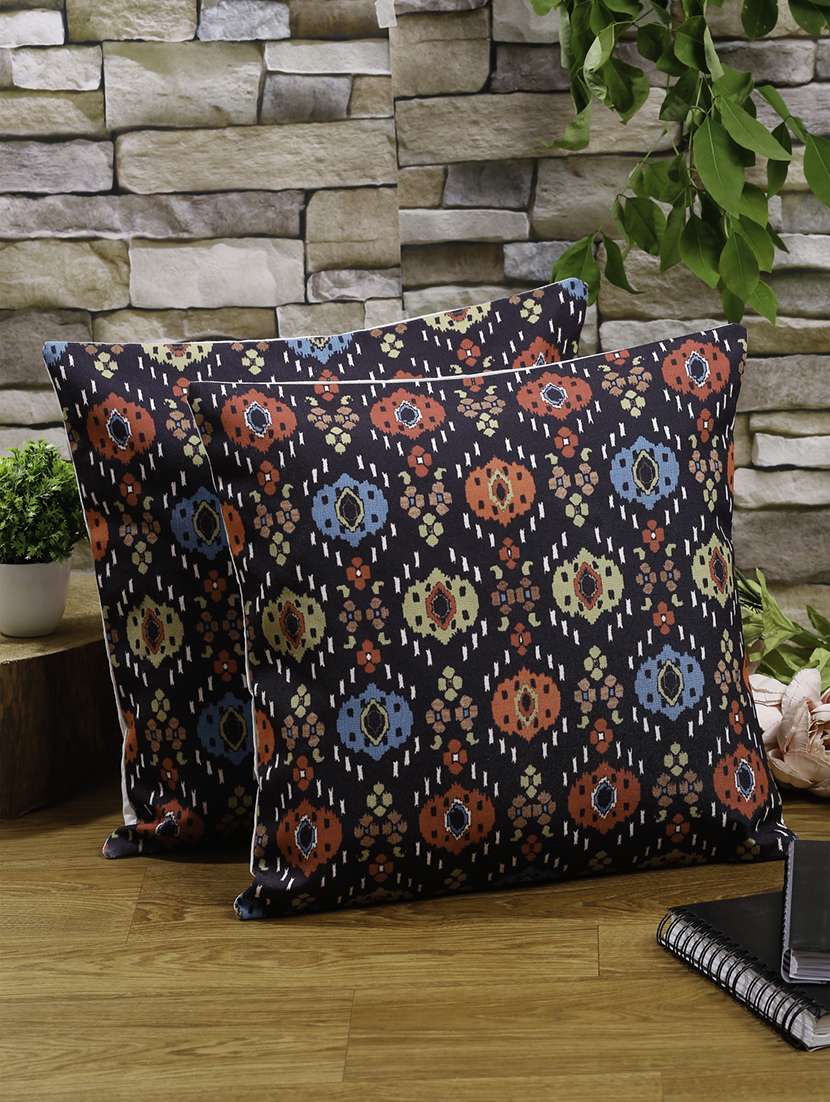alina decor set of 2 digital printed cushion covers 16 x 16 inch