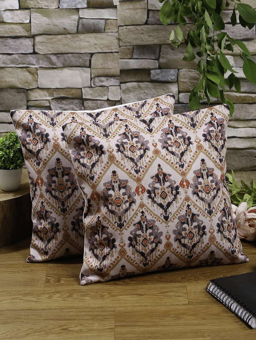 alina decor set of 2 digital printed cushion covers 16 x 16 inch