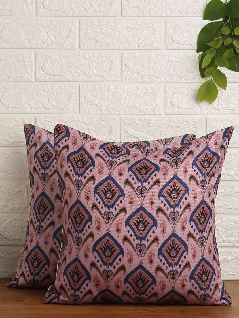 alina decor set of 2 digital printed cushion covers 16 x 16 inch