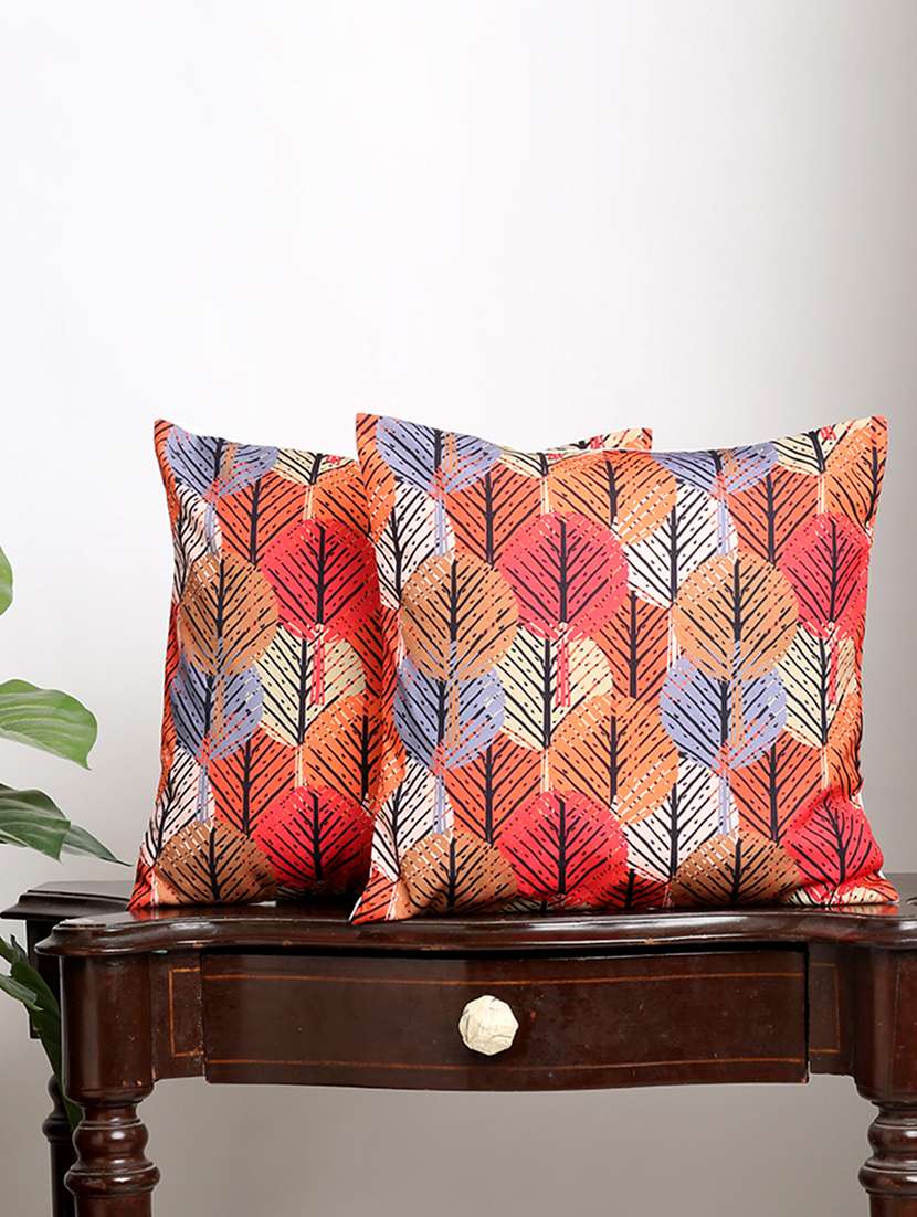 alina decor set of 2 digital printed cushion covers 24 x 24 inch