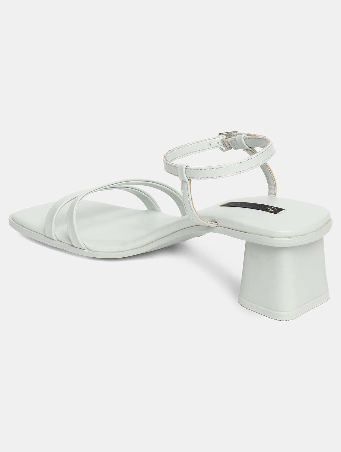 women off white ankle strap sandal - 18448687 -  Standard Image - 1