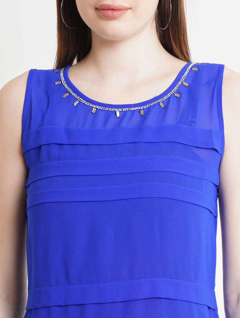 women's layered round neck top - 18448966 -  Standard Image - 4