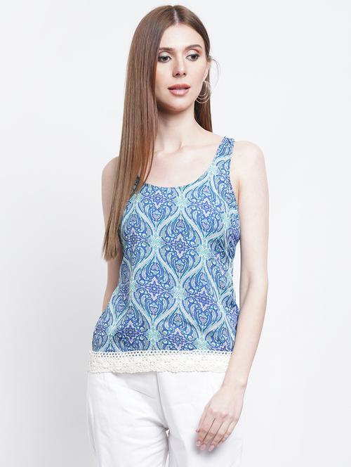 women's tank top scoop neck top - 18448999 - Standard Image - 0