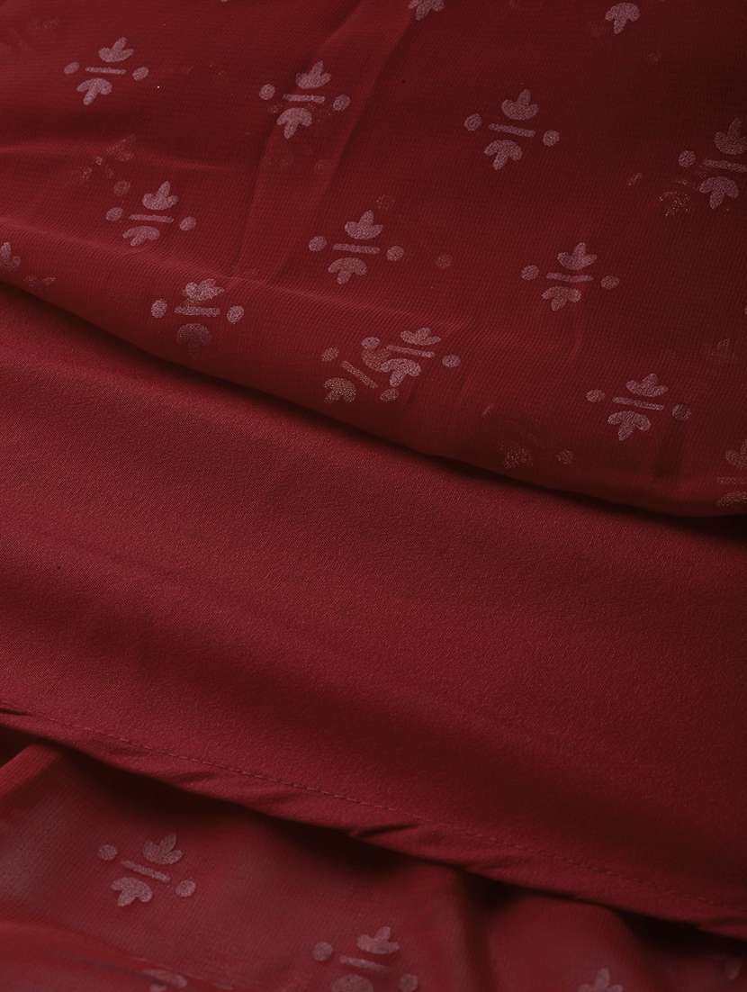 gold print tiered ethnic dress - 18449162 -  Standard Image - 4