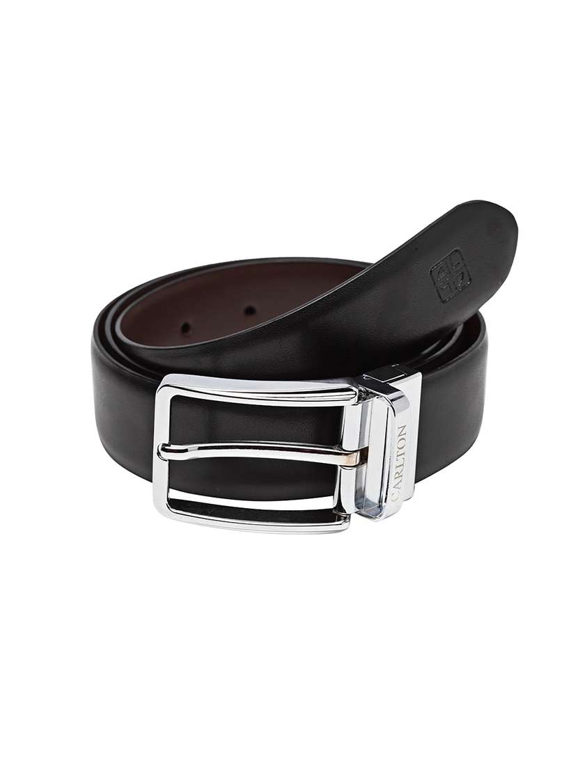 black/brown reversible leather belt