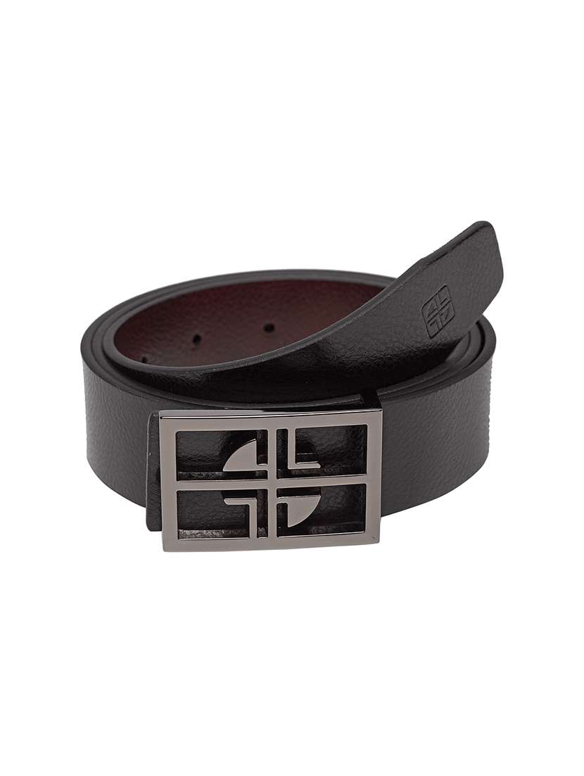 black/brown reversible leather belt