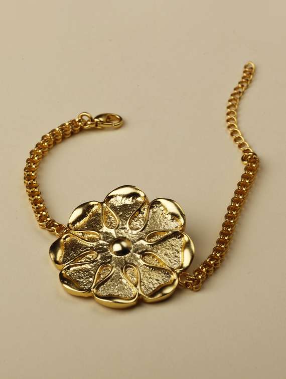 poppy flower bracelet