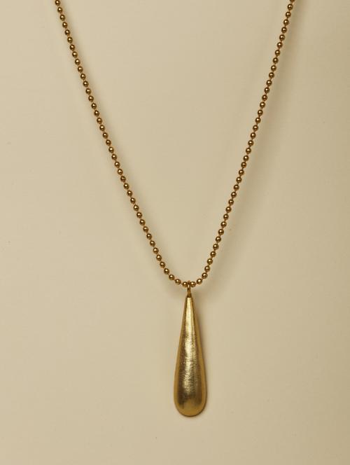 gold plated tear drop necklace - 18449914 - Standard Image - 0