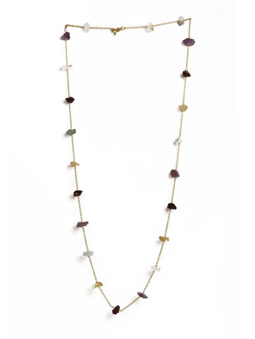 mystic mix rough statement gold necklace - 18449918 -  Standard Image - 0