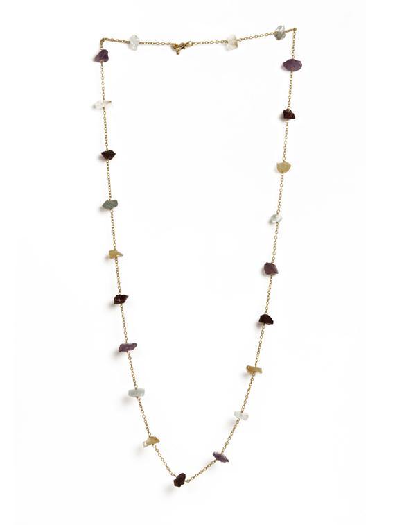 mystic mix rough statement gold necklace - 18449918 -  Zoom Image - 0
