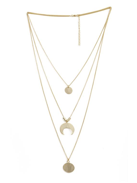 beautiful layered gold necklace - 18449924 -  Zoom Image - 0