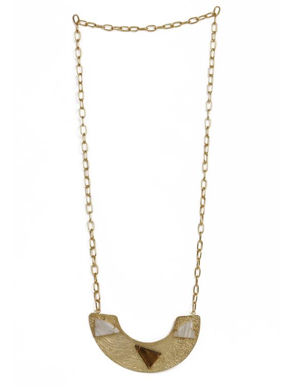 alluring agate gold statement necklace - 18449926 - Zoom Image - 0