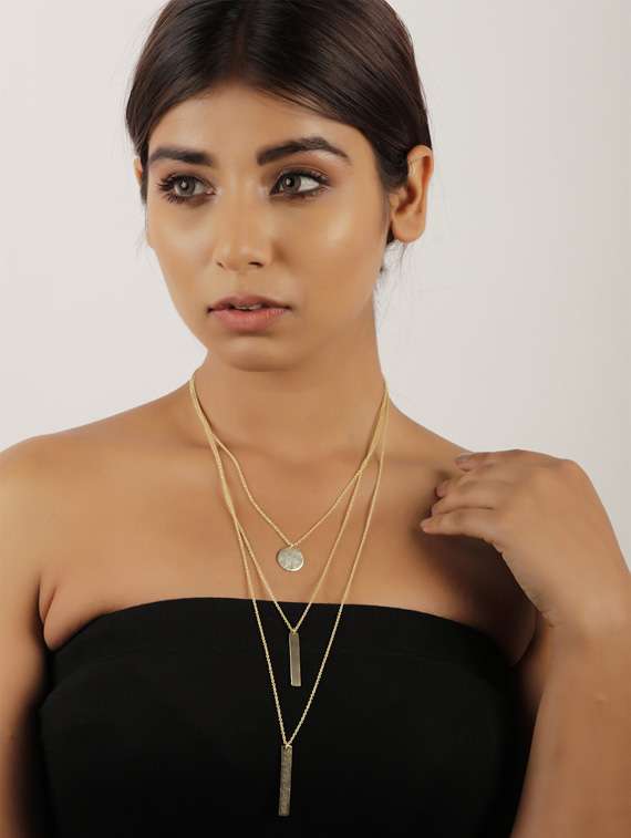 Beautiful Layered Gold Necklace
