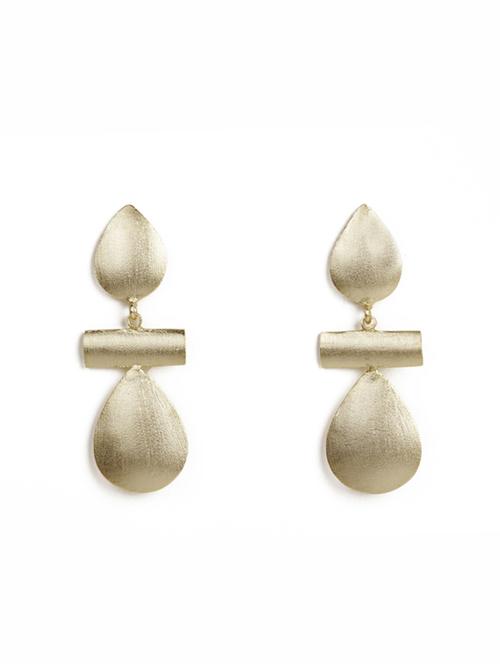 gorgeous ear drops gold earrings - 18449963 -  Standard Image - 0