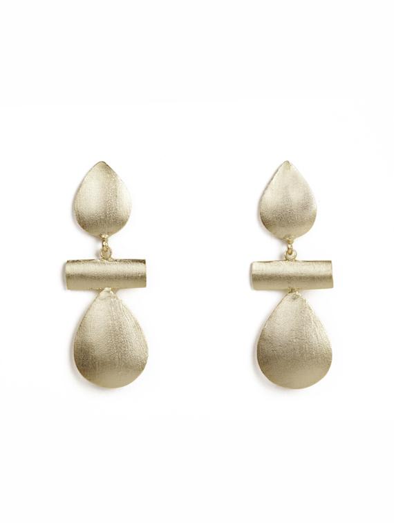 gorgeous ear drops gold earrings - 18449963 -  Zoom Image - 0