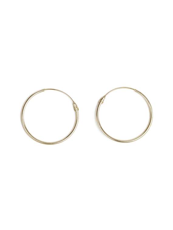 beautiful hollow hoop gold earrings