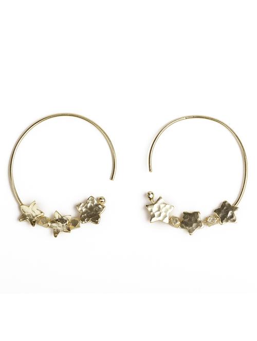 unique star shaped hoop earrings - 18449978 -  Standard Image - 0