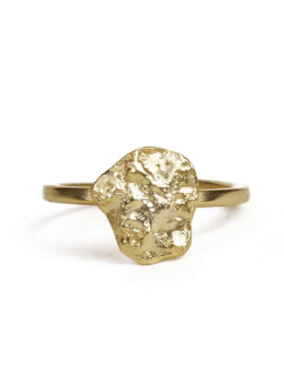 stylish statement gold ring