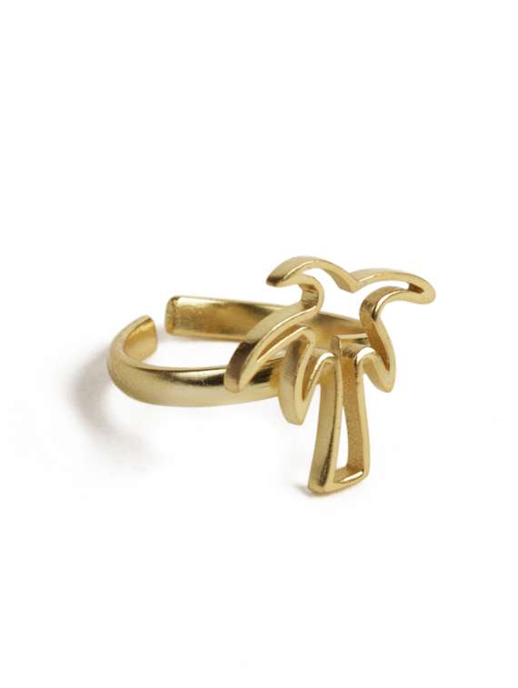 charming statement gold ring