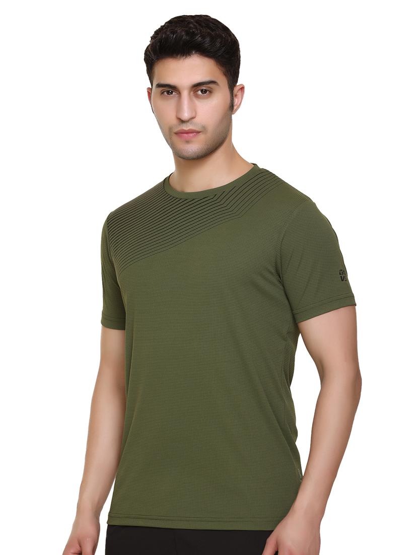 green chest-printed t-shirt - 18450031 - Standard Image - 1