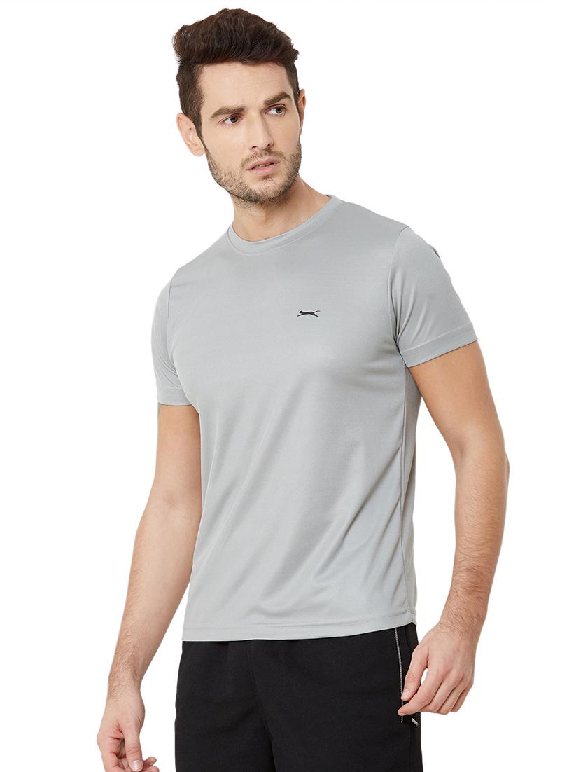 grey solid t-shirt - 18450076 -  Standard Image - 1