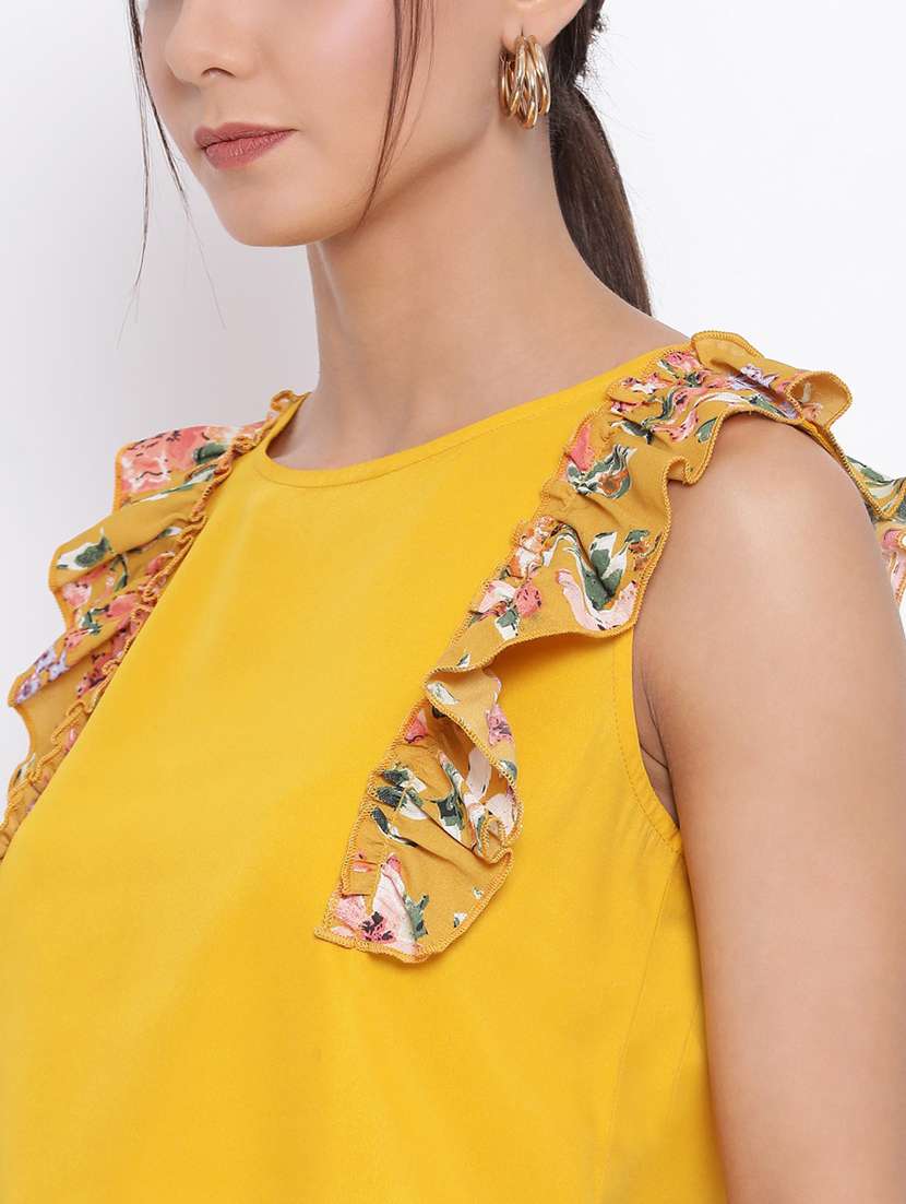 women's straight round neck top - 18450140 -  Standard Image - 4