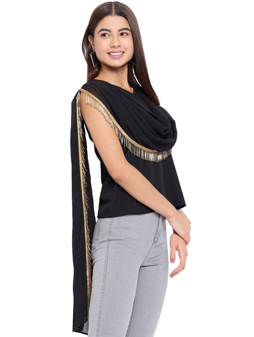 women's straight v neck top - 18450147 -  Standard Image - 1