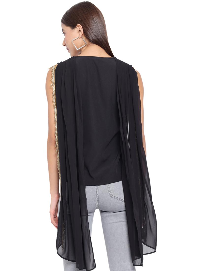 women's straight v neck top - 18450147 -  Standard Image - 4