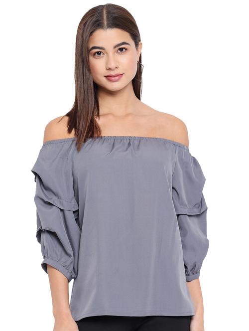 women's straight off shoulder top - 18450153 -  Standard Image - 0