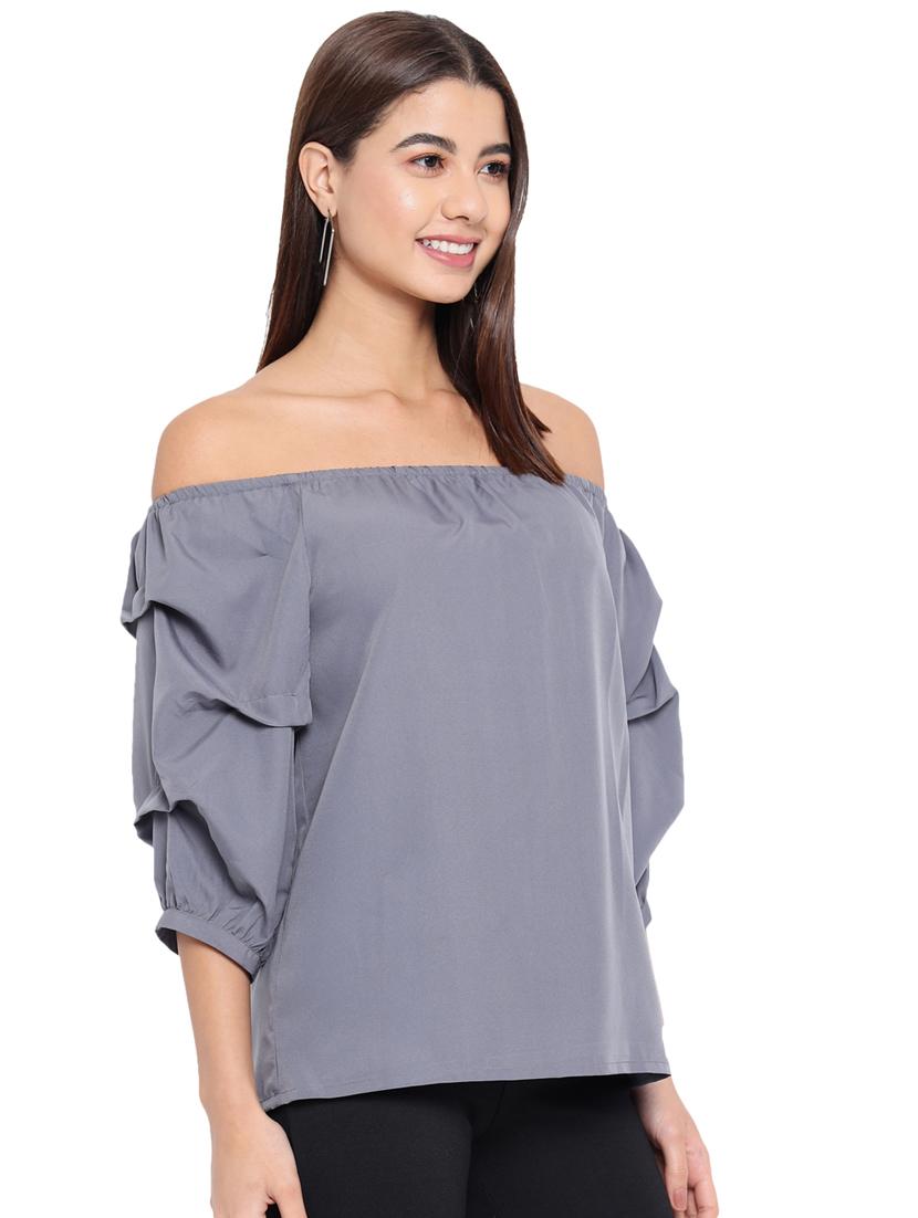 women's straight off shoulder top - 18450153 -  Standard Image - 1