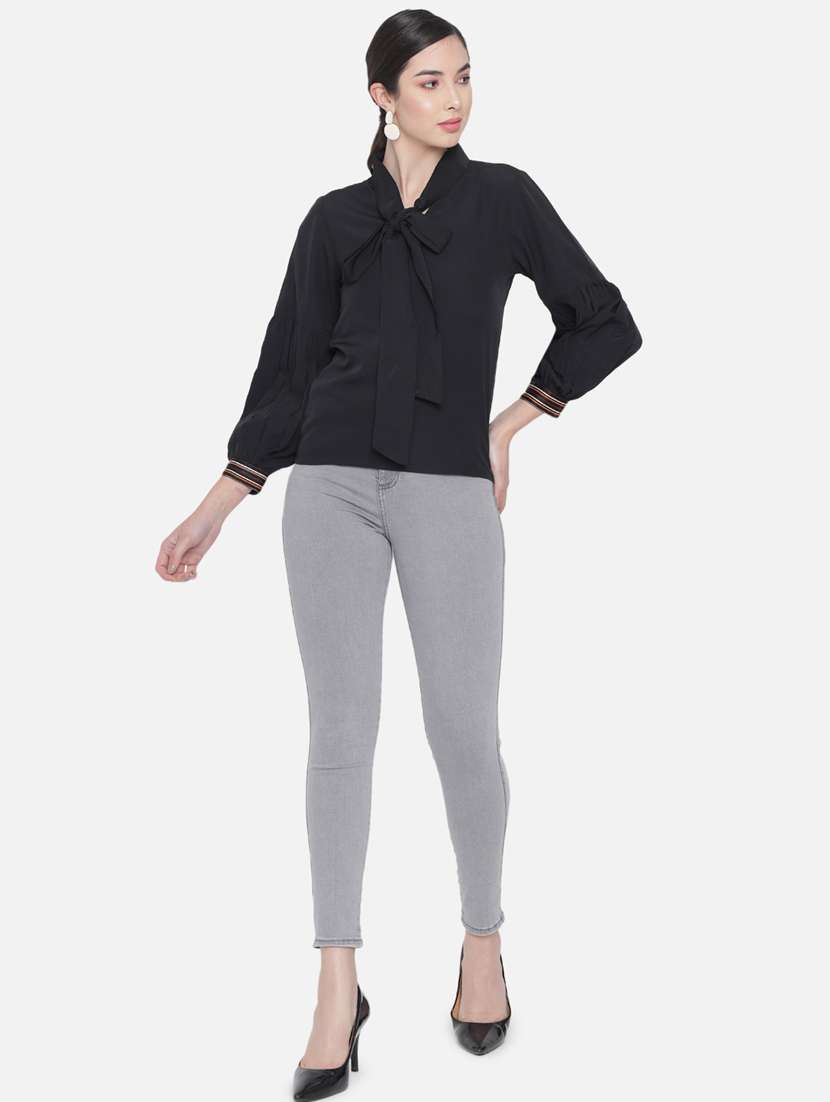 women's straight cowl neck top - 18450160 - Standard Image - 4