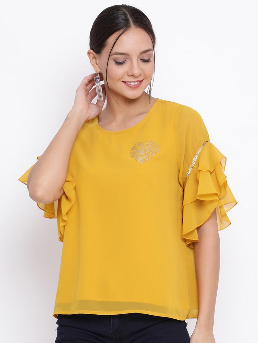 women's straight round neck top - 18450176 - Zoom Image - 0
